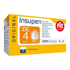 PiC Insupen, igły do penów insulinowych 33G x 4 mm, 100 szt.