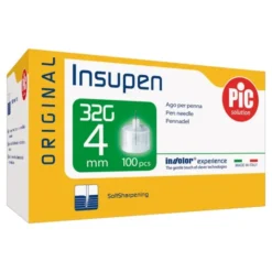 PiC Insupen, igły do penów insulinowych, 32G x 4 mm, 100 szt.