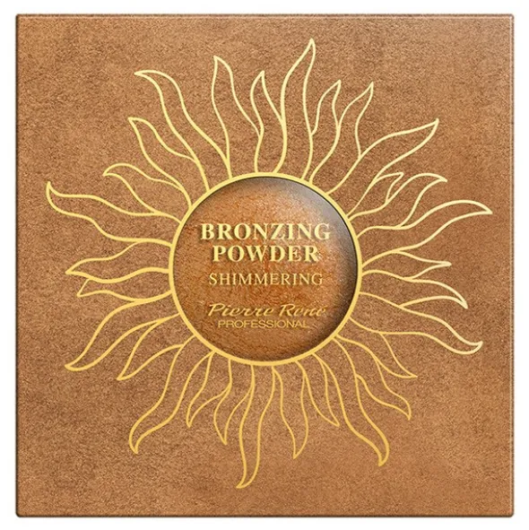 Pierre Rene Bronzing Powder Shimmering, puder brązująco-rozświetlający, 7,5 g