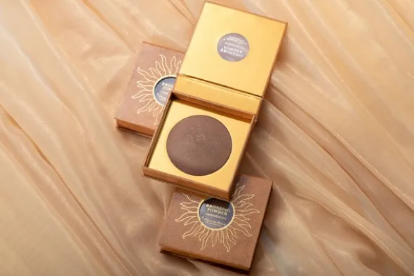 Pierre Rene Bronzing Powder Shimmering, puder brązująco-rozświetlający, 7,5 g