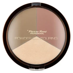 Pierre Rene Powder Contouring, pudrowa paletka do konturowania twarzy, nr 02, 23 g