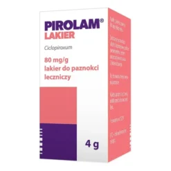 Pirolam, 80 mg/g, lakier do paznokci leczniczy, 4 g