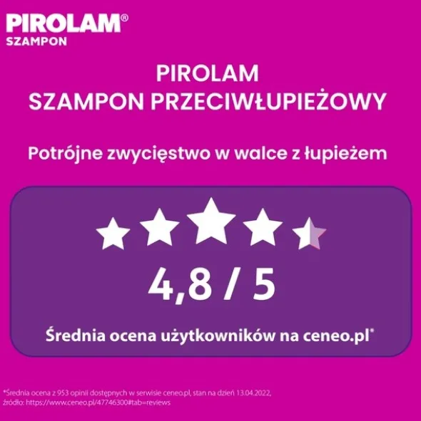 Pirolam, szampon, saszetki, 6 x 6 ml