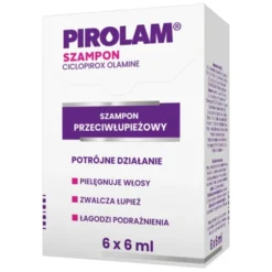 Pirolam, szampon, saszetki, 6 x 6 ml