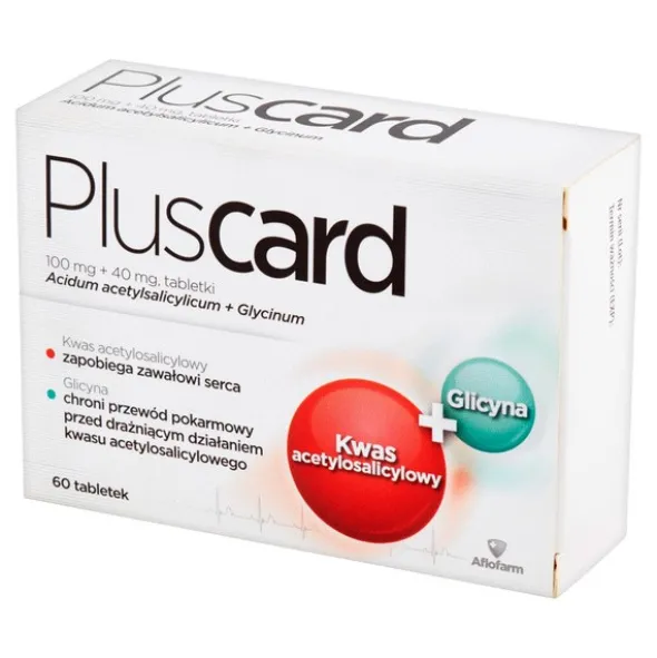 Pluscard, 100 mg + 40 mg, tabletki, 60 szt.