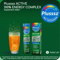 Plusssz Active 100% Energy Complex, tabletki musujące, 20 szt.