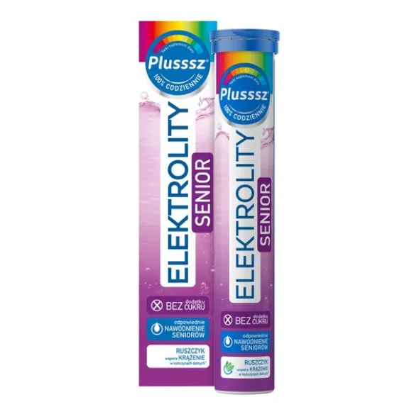 Plusssz Elektrolity Senior 100% Complex, tabletki musujące, 24 szt.