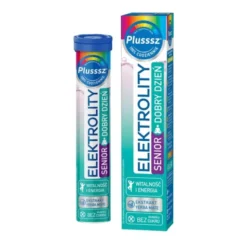 Plusssz Elektrolity Senior Dobry Dzień, tabletki musujące, smak cytryna-mięta, 24 szt.