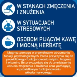 Plusssz 100% Magnez Forte + B-complex, tabletki musujące, smak pomarańcza - grejpfrut, 20 szt.