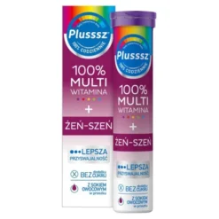 Plusssz 100% Multiwitamina + Żeń-Szeń, tabletki musujące, 20 szt.