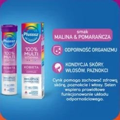 Plusssz 100% Multiwitamina Kobieta Complex, tabletki musujące, 20 szt.
