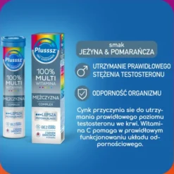 Plusssz 100% Multiwitamina Mężczyzna Complex, tabletki musące, 20 szt.