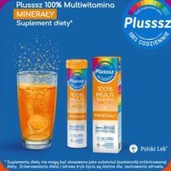 Plusssz 100% Multiwitamina + Minerały, tabletki musujące, 20 szt.