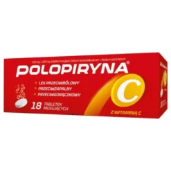Polopiryna C, tabletki musujące, 18 szt.