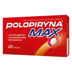 Polopiryna Max, 500 mg, tabletki dojelitowe, 20 szt.