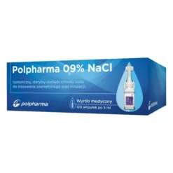 Polpharma 0,9% NaCL, izotoniczny roztwór chlorku sodu, 5 ml x 120 ampułek