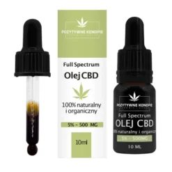 Pozytywne Konopie, olejek konopny CBD 5%, 10 ml
