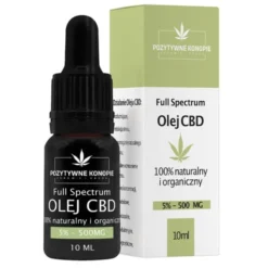 Pozytywne Konopie, olejek konopny CBD 5%, 10 ml