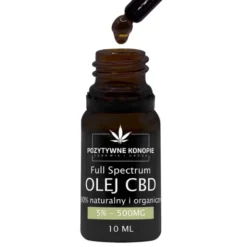 Pozytywne Konopie, olejek konopny CBD 5%, 10 ml