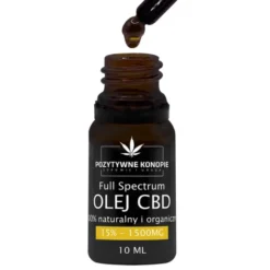 Pozytywne Konopie, olejek konopny CBD 15%, 10 ml