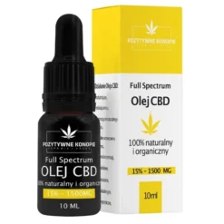 Pozytywne Konopie, olejek konopny CBD 15%, 10 ml