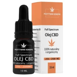 Pozytywne Konopie, olejek konopny CBD 25%, 10 ml