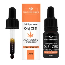 Pozytywne Konopie, olejek konopny CBD 25%, 10 ml