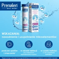 Prenalen Elektrolity, tabletki musujące, smak ananas-pomarańcza, 20 szt.