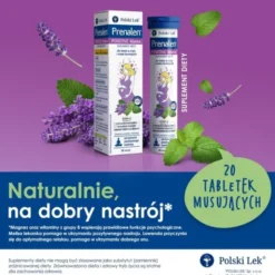 Prenalen Positive Mama, tabletki musujące, smak mango - trawa cytrynowa, 20 szt.