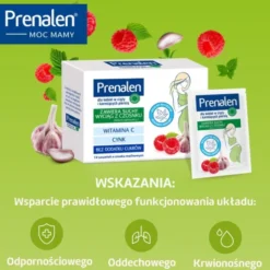 Prenalen Protecta, proszek do rozpuszczania o smaku malinowym, saszetki, 5 g x 14 szt.