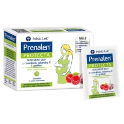 Prenalen Protecta, proszek do rozpuszczania o smaku malinowym, saszetki, 5 g x 14 szt.