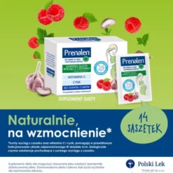 Prenalen Protecta, proszek do rozpuszczania o smaku malinowym, saszetki, 5 g x 14 szt.
