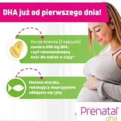 Prenatal DHA, w ciąży i podczas karmienia piersią (kwasy omega-3: DHA + EPA), kapsułki, 30 szt.