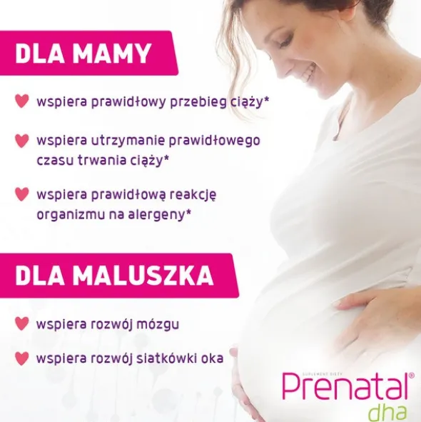 Prenatal DHA, w ciąży i podczas karmienia piersią (kwasy omega-3: DHA + EPA), kapsułki, 30 szt.