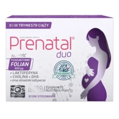Prenatal Duo, II i III trymestr ciąży, kapsułki, 30 szt. Classic + 60 szt. DHA