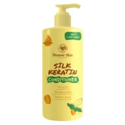 Present Skin Silk Keratin, keratynowa odzywka wygładzająca do włosów z jedwabiem, 500 ml