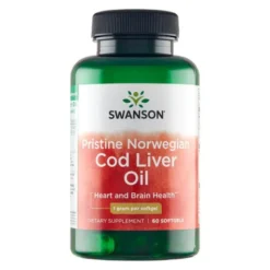 Pristine Norwegian Cod Liver Oil, kapsułki żelowe, 60 szt.