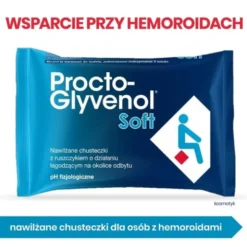 Procto-Glyvenol Soft, nawilżane chusteczki dla osób z hemoroidami, 30 szt.