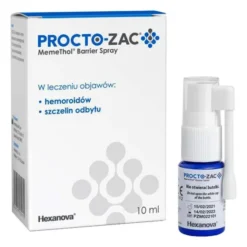 Procto-Zac MemeThol Barrier Spray, na hemoroidy i szczeliny odbytu, 10 ml