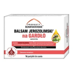 Produkty Bonifraterskie, Balsam Jerozolimski na gardło, pastylki do ssania, 16 szt.