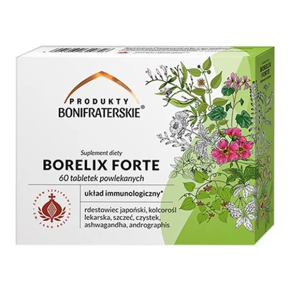 Produkty Bonifraterskie, Borelix Forte, tabletki powlekane, 60 szt.