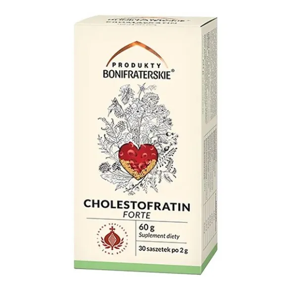Produkty Bonifraterskie, Cholestofratin Forte, saszetki, 30 szt. x 2 g