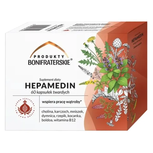 Produkty Bonifraterskie Hepamedin, kapsułki twarde, 60 szt.