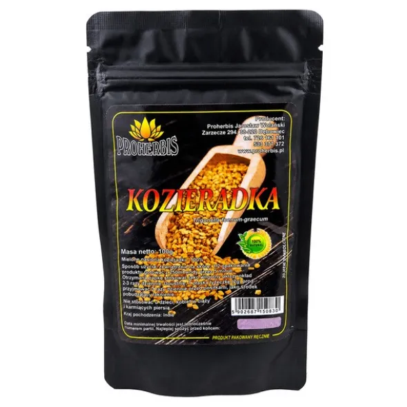 Proherbis Kozieradka Nasiona Mielone, proszek, 100 g
