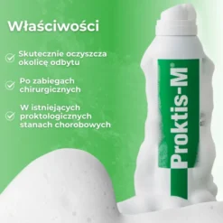 Proktis-M, aktywna pianka oczyszczająca, 150 ml