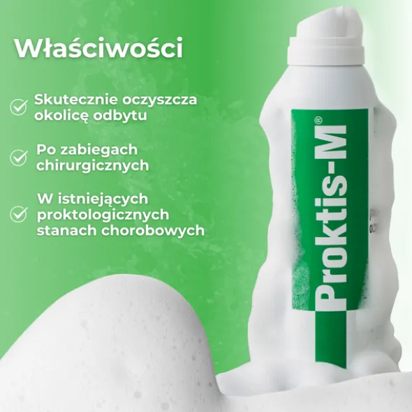 Proktis-M, aktywna pianka oczyszczająca, 150 ml