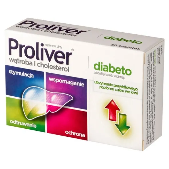 Proliver Diabeto, tabletki, 30 szt.