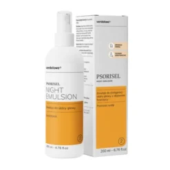 Psorisel Night Emulsion, emulsja na łuszczycę skóry głowy, na noc, 200 ml