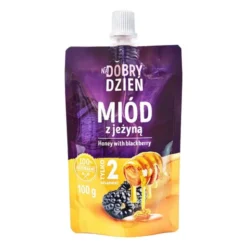 Pszczelarz Kozacki, Na dobry dzień, miód z jeżyną, doypack, 100 g