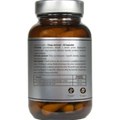 Pureline Nutrition Chaga, ekstrakt 500 mg, kapsułki, 60 szt.